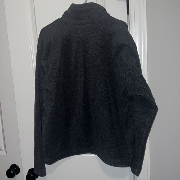 Men's Steens Mountain Gray Mock Neck Zip Fleece Columbia Jacket L XL Vintage - Picture 2 of 8